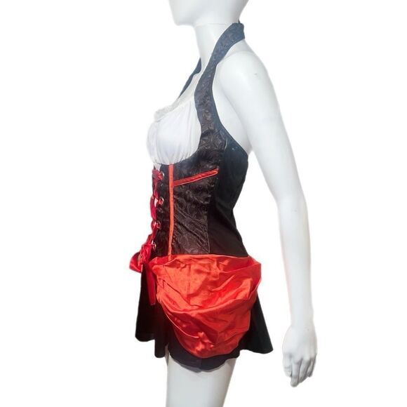 Vampire Corset Mini Dress Costume (M) - Picture 4 of 10